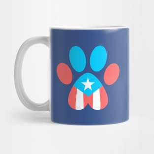 Puerto Rico Flag Pet Paw Boricua Mug